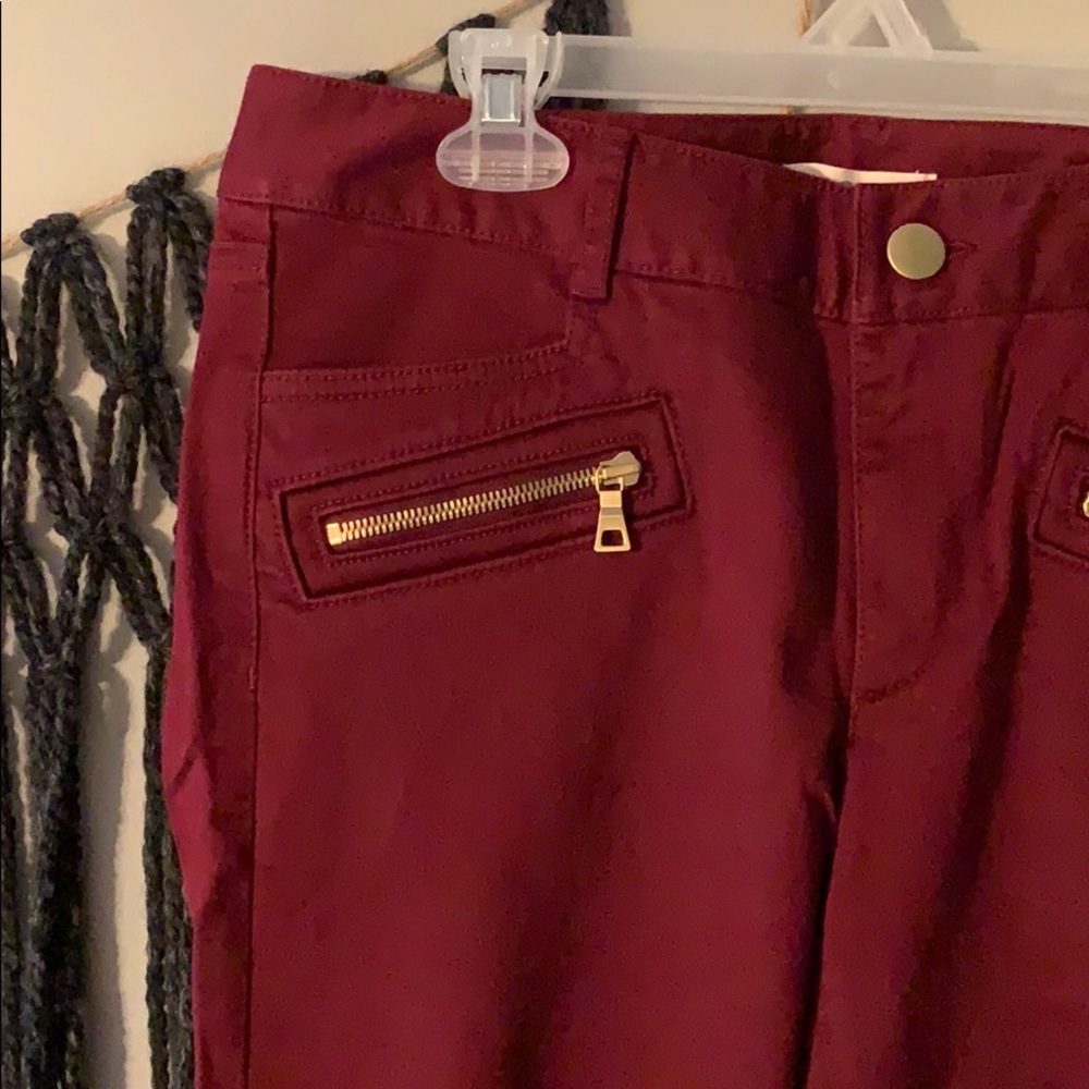 New w/ tags! Burgundy pants from Loft